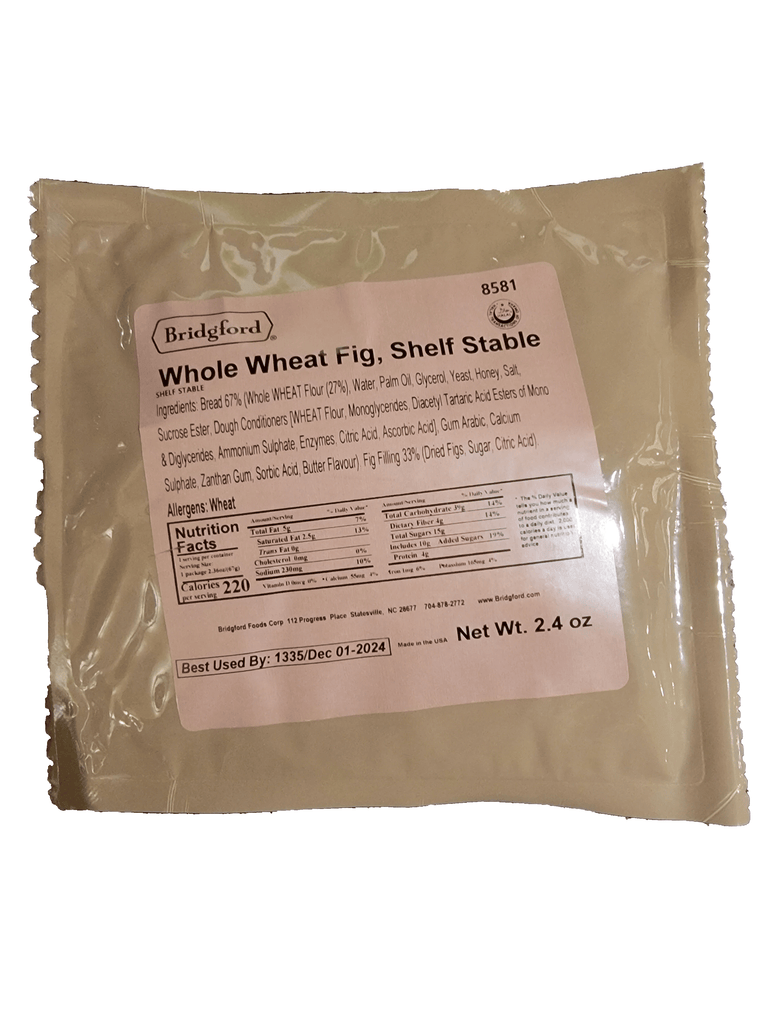 Usa Mre Bridgford Fig Sandwich Pack Of 12 Foreign And International Mres