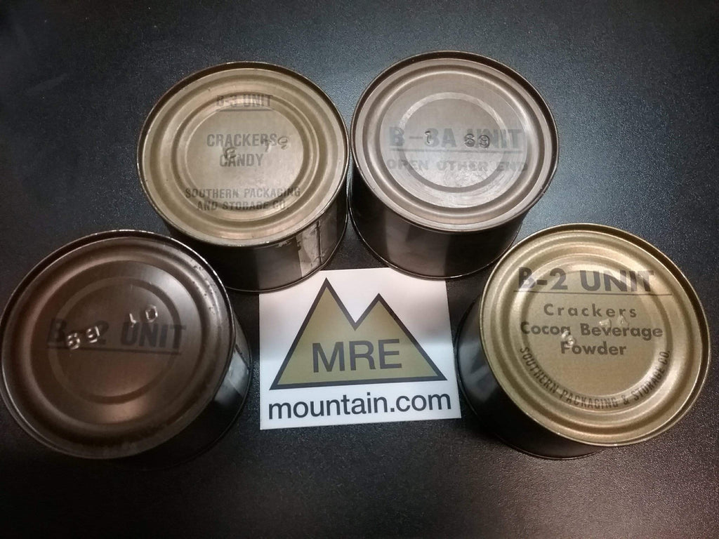 Vintage USA Meal Combat Individual (MCI) C ration Units and Accessory  Packets