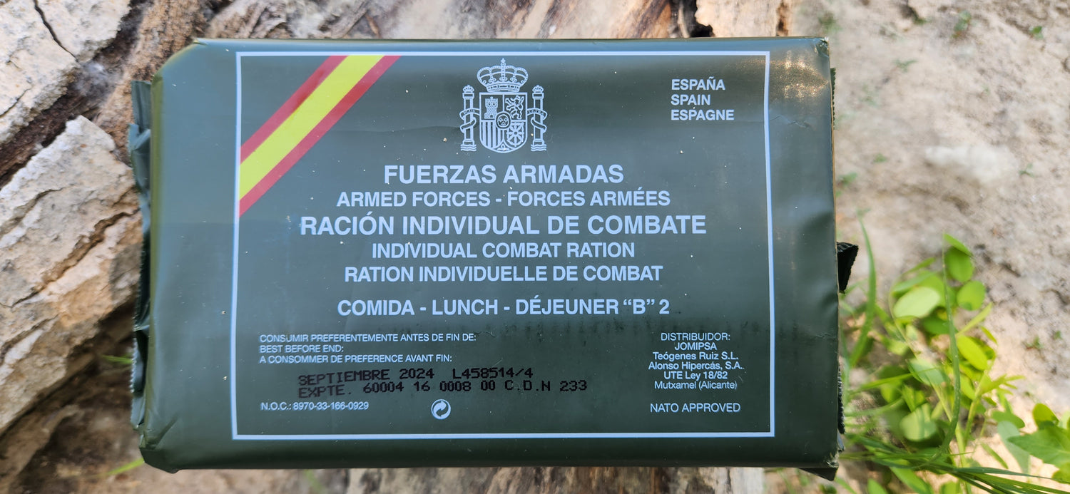 British Armed Forces 24 hour Operational Ration Pack MRE Field Test Re