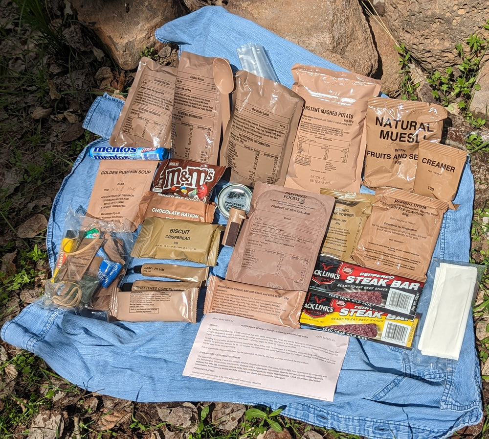 Mre Testing Australian CR1M 24-Hour Combat Ration MRE - Full Field Test | Foreign ...