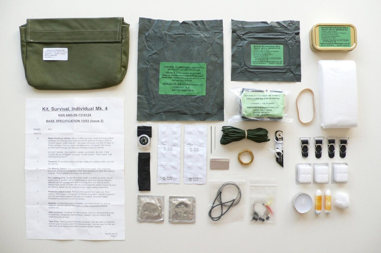 Raf Kit Aircrew Survival Kits