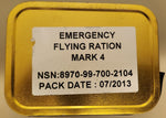 Vintage British Royal Air Force Emergency Flying Ration Mark 4