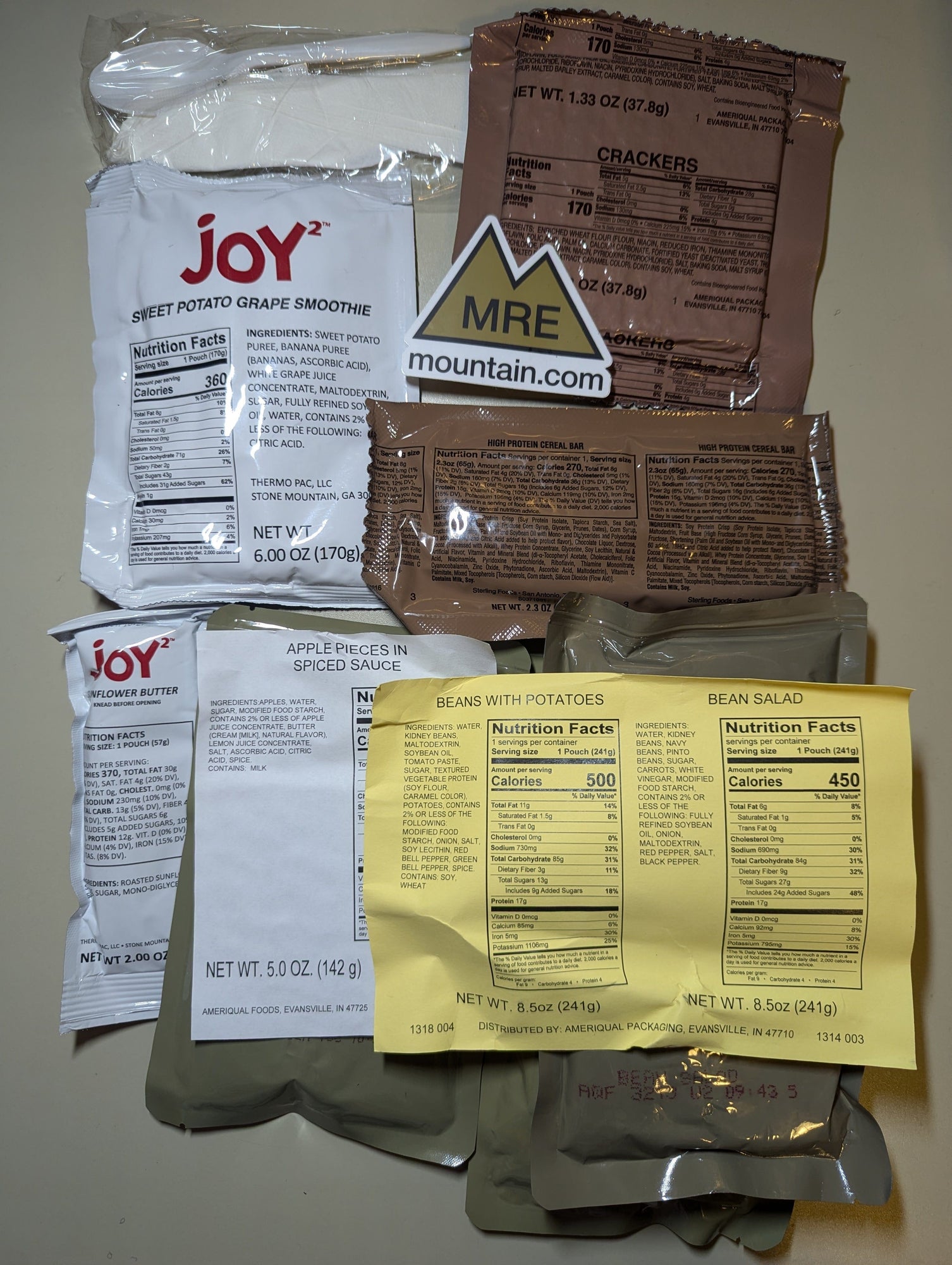 Daily Ration Model Survival Daily Ration Made in USA Set of 5 | Foreign and International MREs