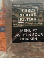 Third Strike Ration 24 Hour Rapid Assault MRE made in USA