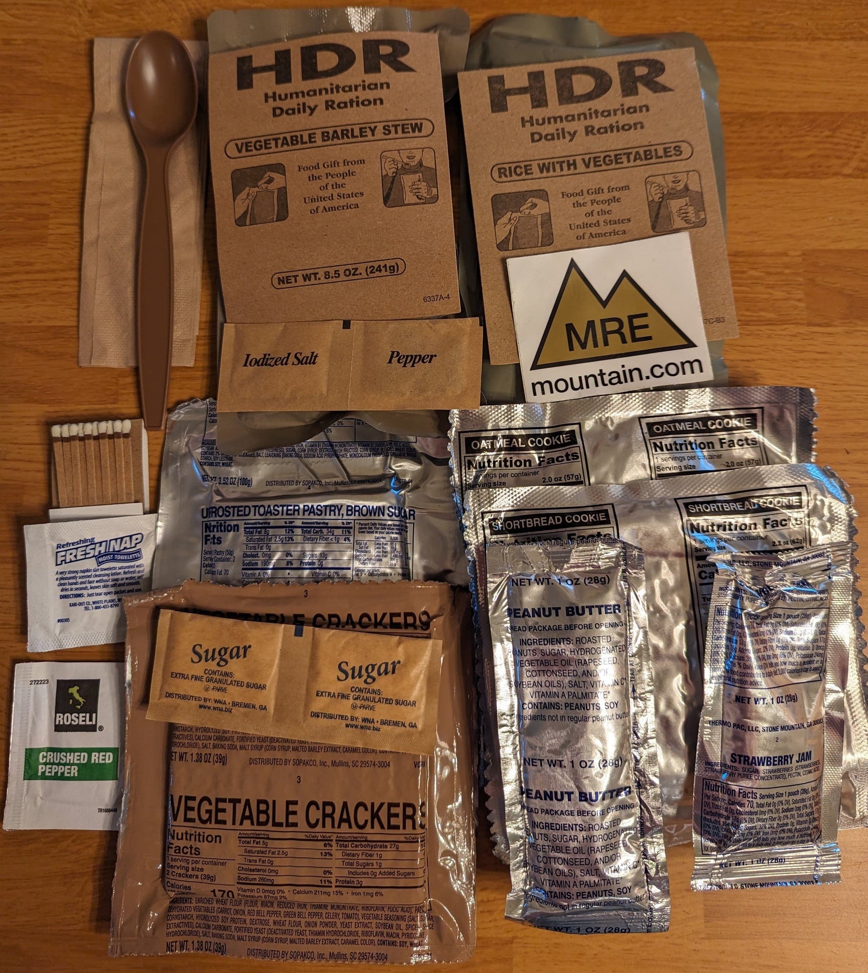 USA Humanitarian MRE Ration Pack - Set of 5 Meals | Foreign MREs for ...