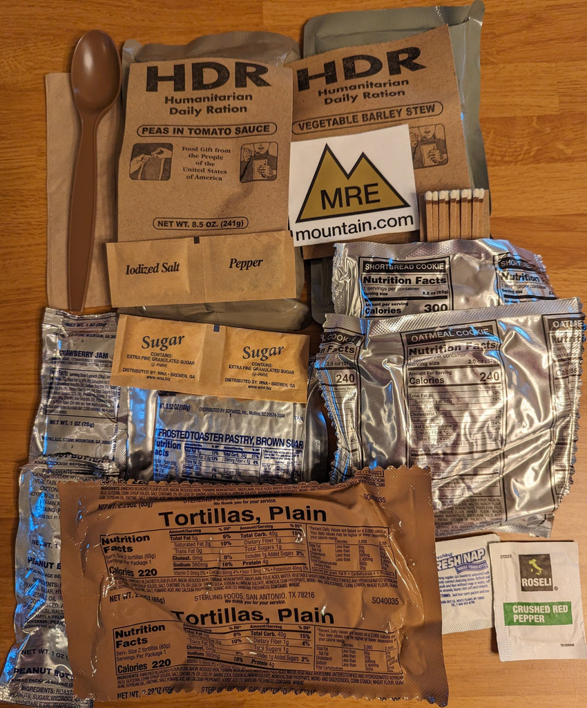 Msr Rations USA Humanitarian MRE Ration Pack - Set of 5 Meals | Foreign MREs for ...