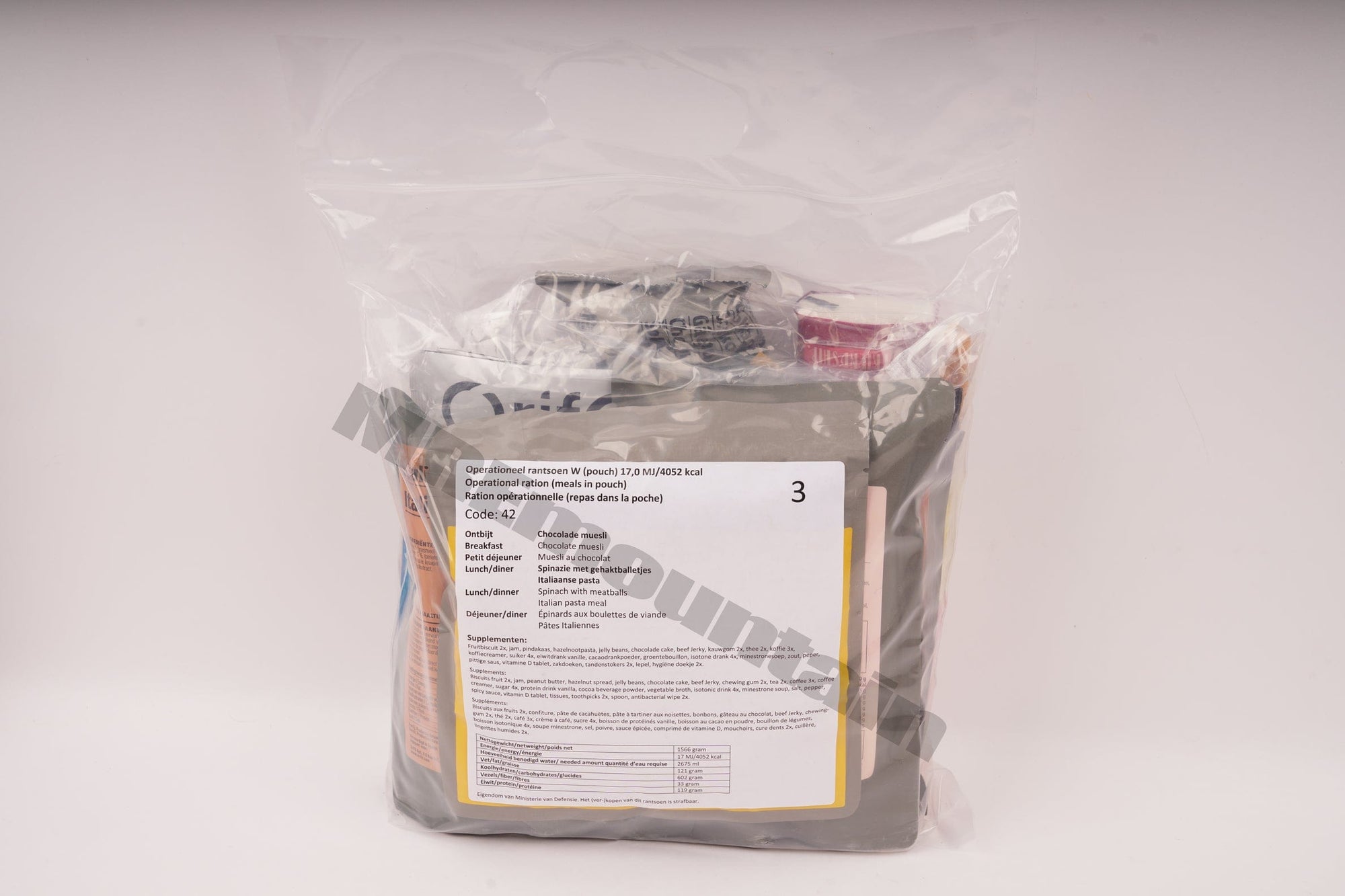 Mre Ration Chart Order Dutch MRE Ration 2025 – 4,000 Calories Survival Pack | Foreign ...