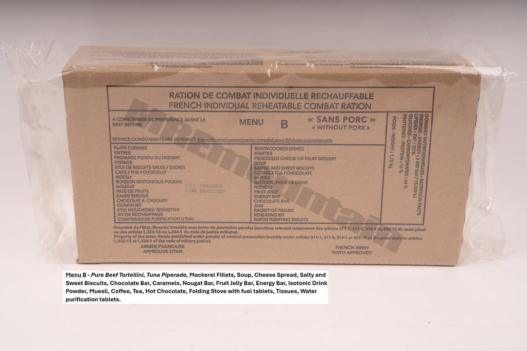 French Armed Forces RCIR MRE – Gourmet Combat Ration Pack | Foreign ...