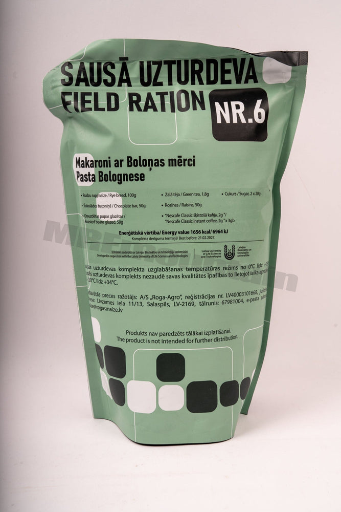 Latvian Armed Forces Combat Ration MRE