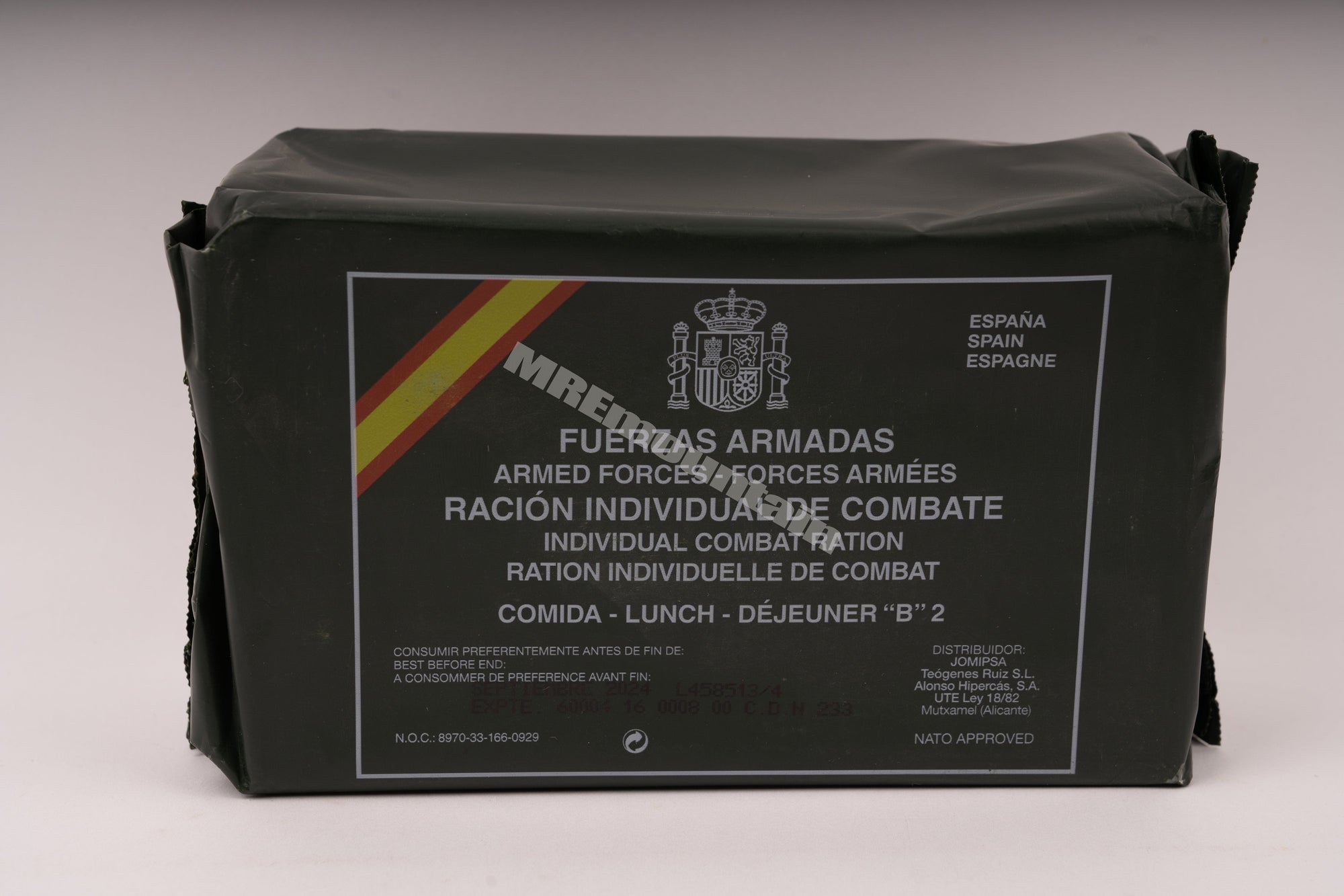 Spanish Armed Forces Individual Combat Ration (ICR) foreign MRE ...
