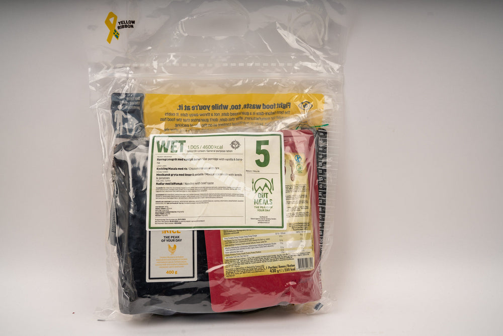 Swedish Armed Forces 24 Hour Combat Ration Pack 4600kcal