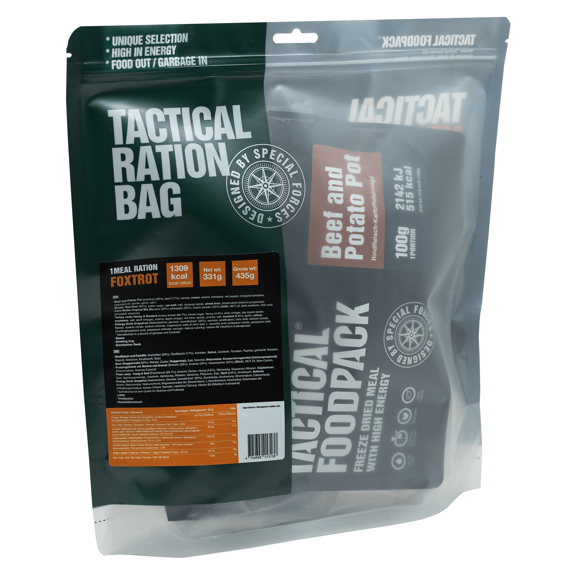 Tactical Foodpack FD Single meal Ration | Foreign and International MREs