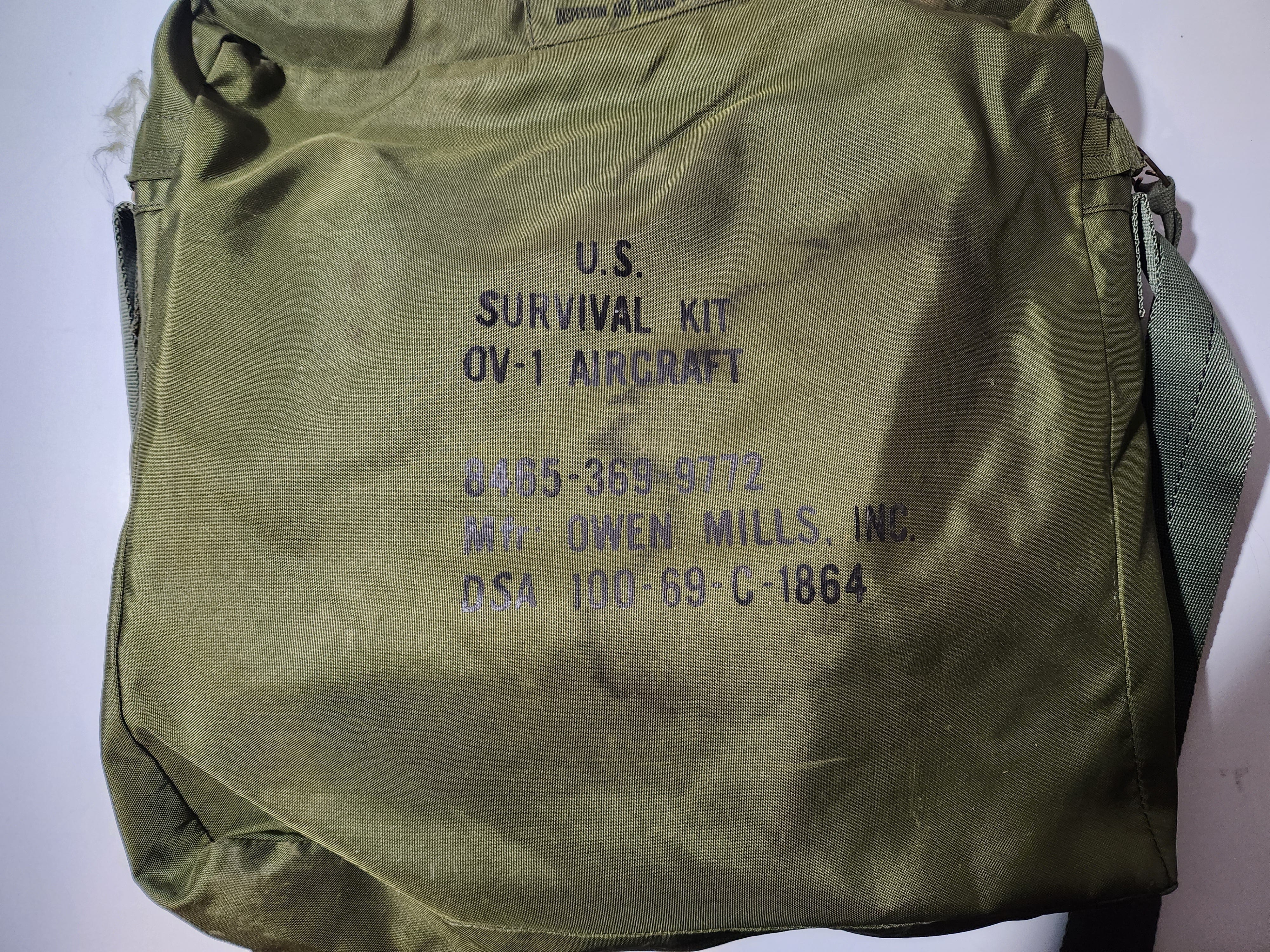 USA Airforce Vintage OV-1 Aircraft Rigid Seat Survival Kits (RSSK