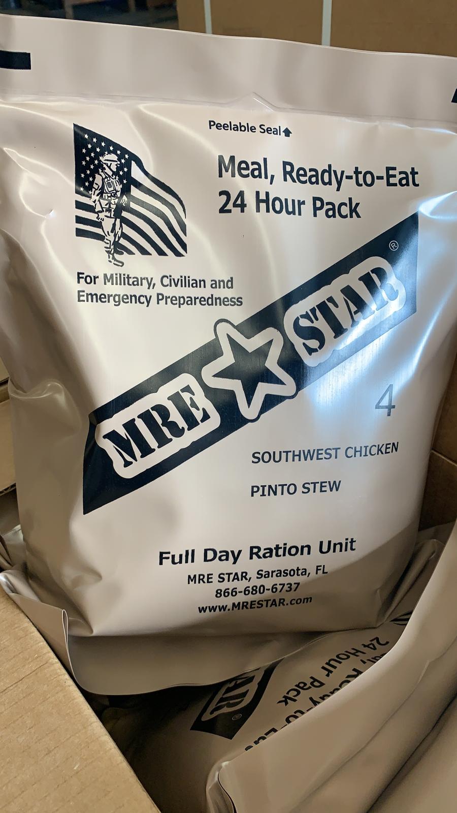 Mre Ration Cost MRE Star USA Made 24 hour Ration Pack | Foreign and International MREs