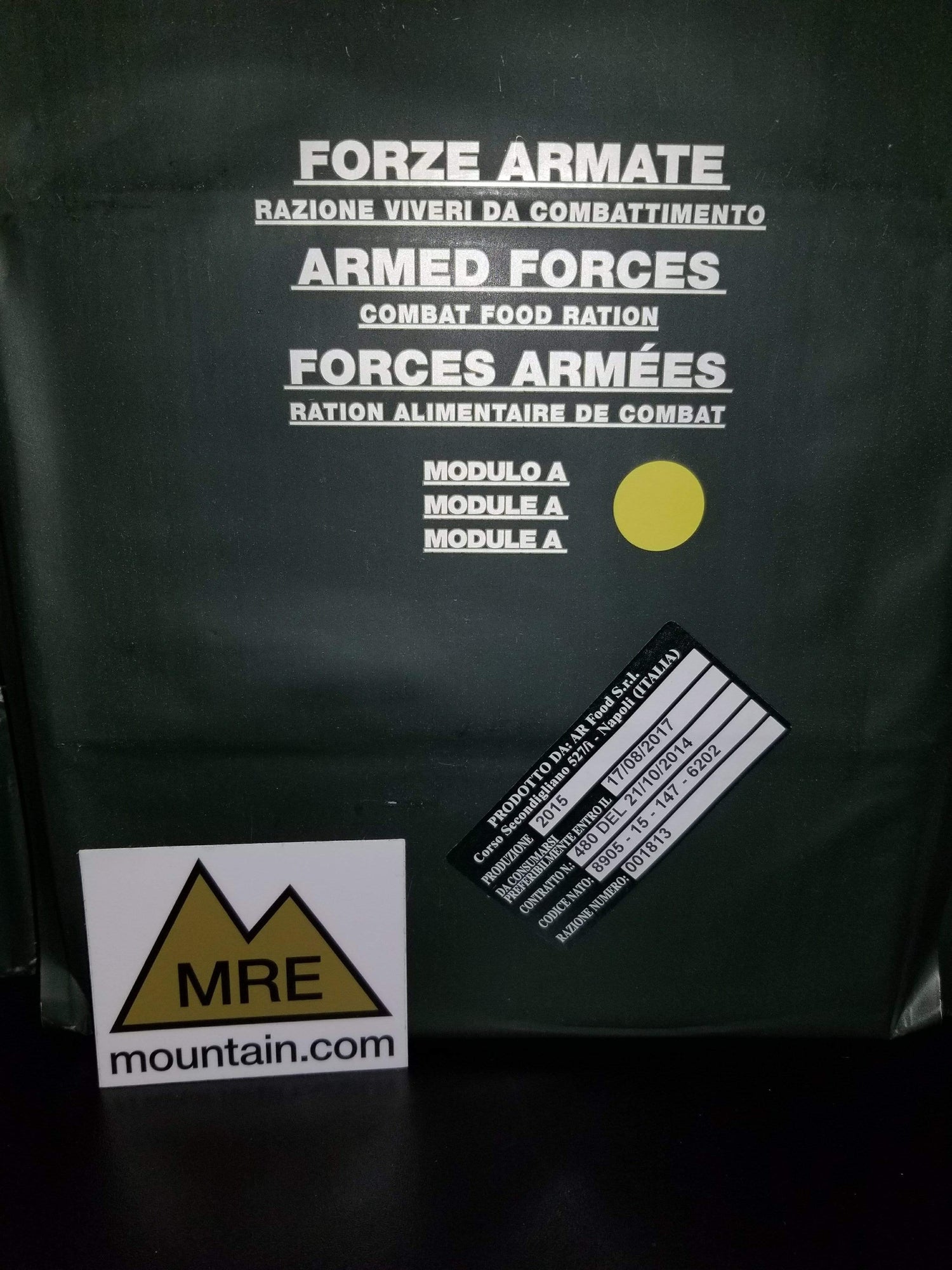 Italian Field Rations Italian Armed Forces 24 Hour Combat Ration | Foreign and International MREs