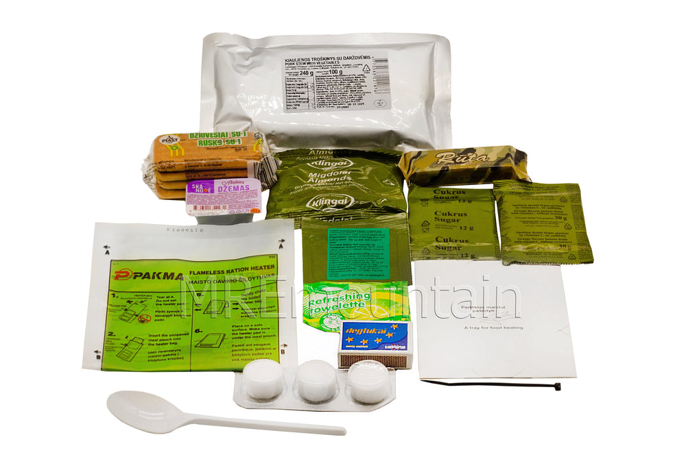 Lithuanian Combat Ration MRE meal ready to eat