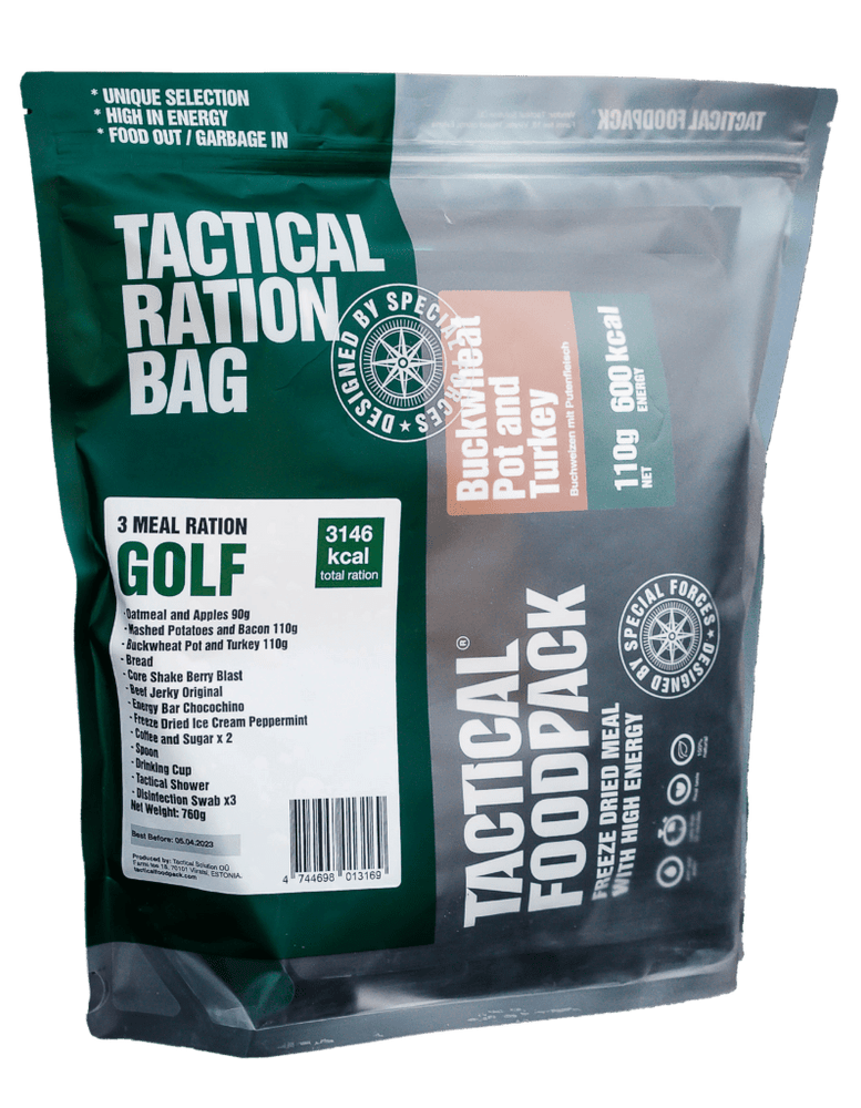 Tactical Foodpack 3 Meal Ration GOLF