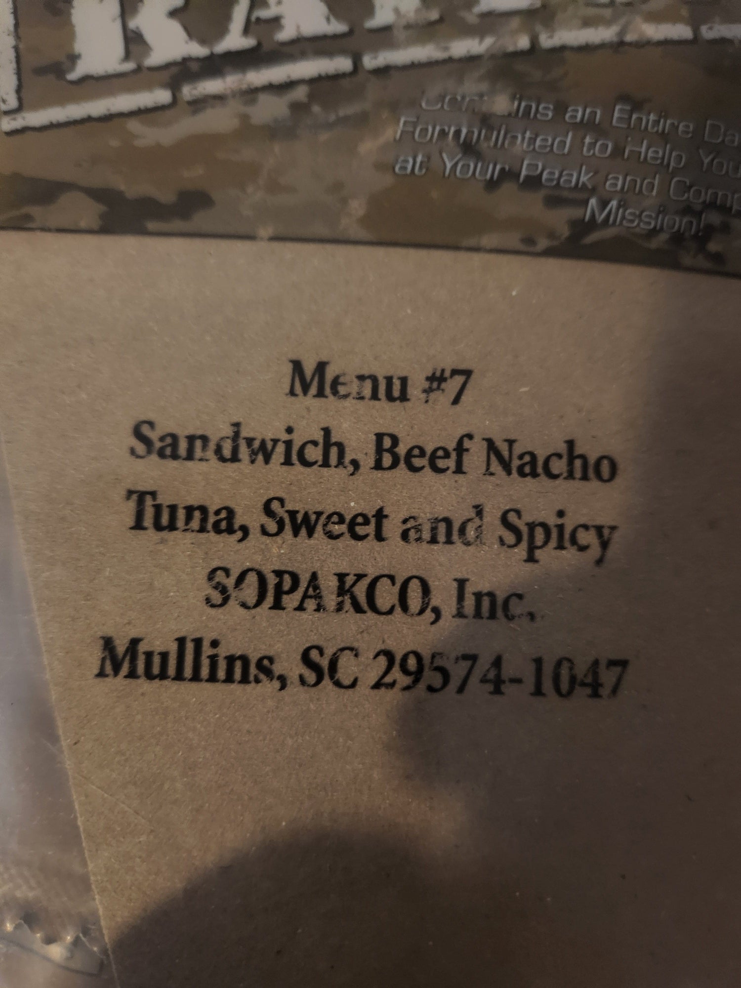 Buy USA First Strike Ration MRE β Packed with 2900 Calories | Foreign ...