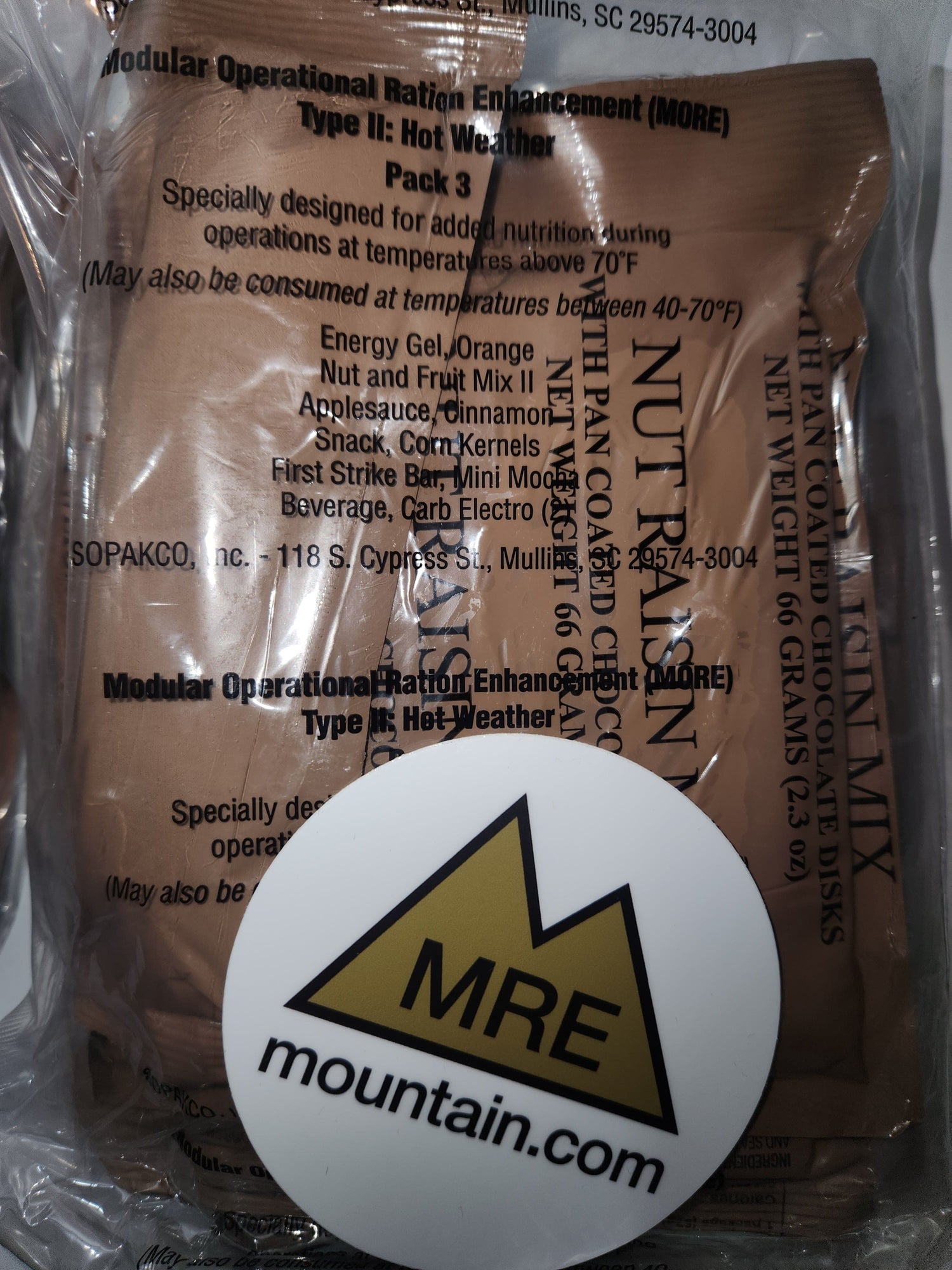 USA MORE Modular Operational Ration for Hot Weather & MRE