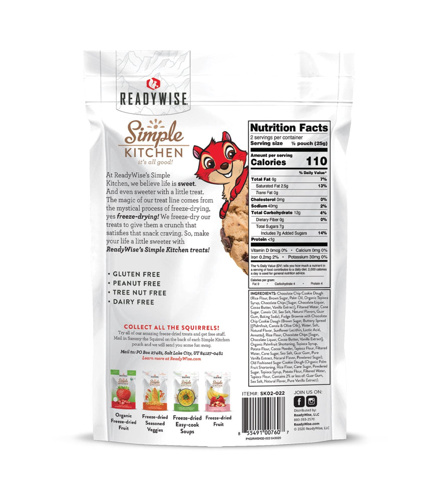 ReadyWise Simple Kitchen Cookie Dough Medley 6 Count Case