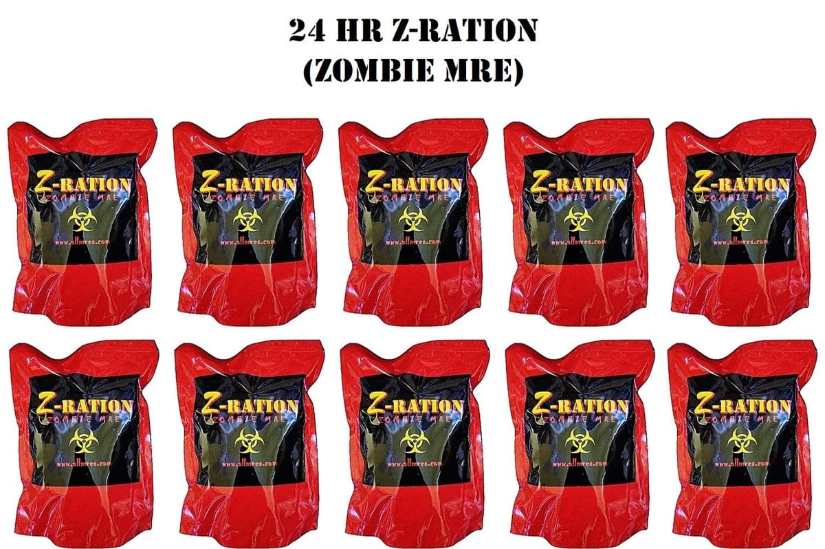 Case of ten 24 hour Z-Rations Made in USA | Foreign and International MREs