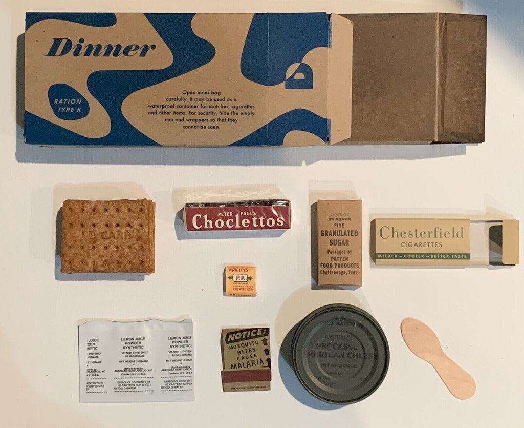 Complete Edible USA K Rations WWII Reproduction Morale Version ...