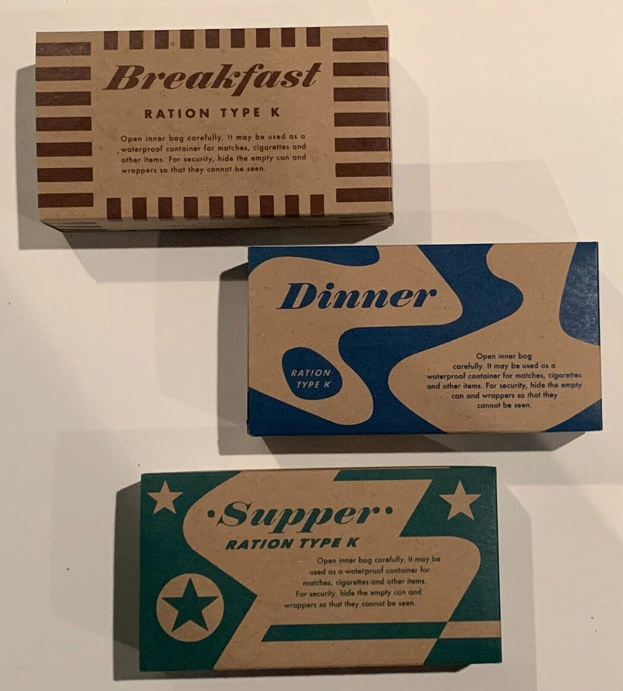 Complete Edible USA K Rations WWII Reproduction Morale Version