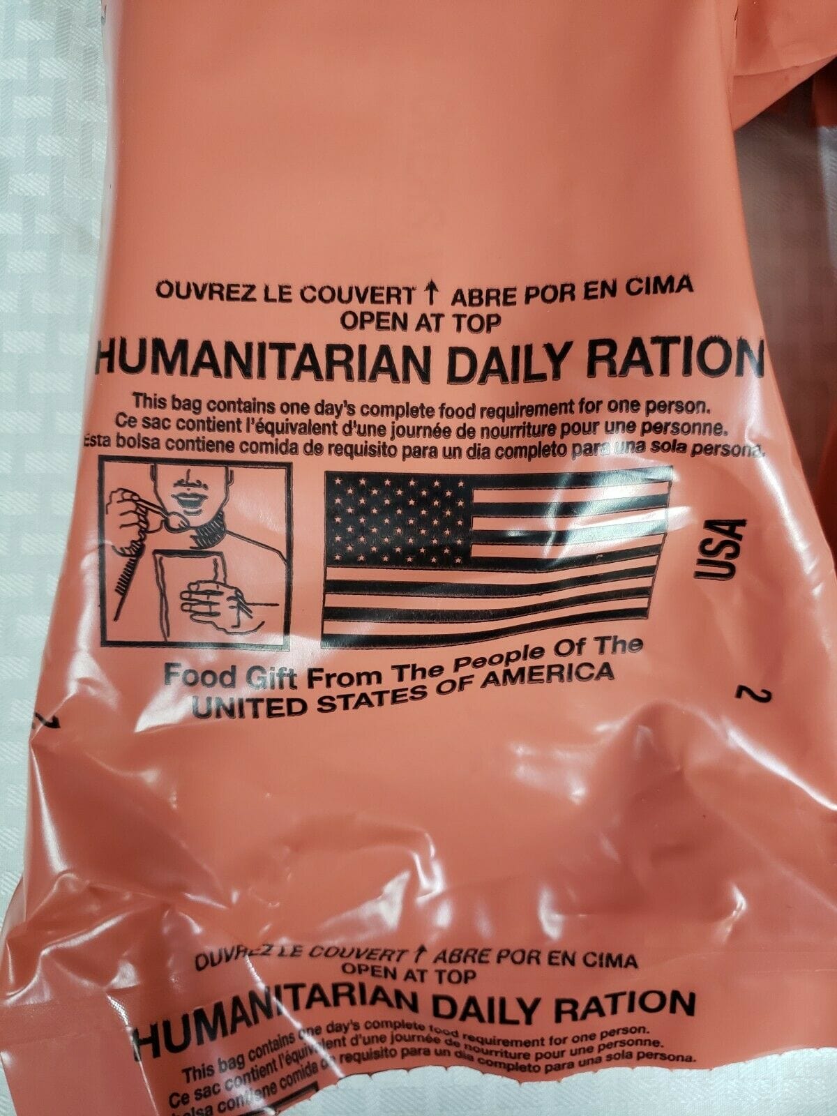 Daily Ration Packs USA Humanitarian MRE Ration Pack - Set of 5 Meals | Foreign MREs for ...
