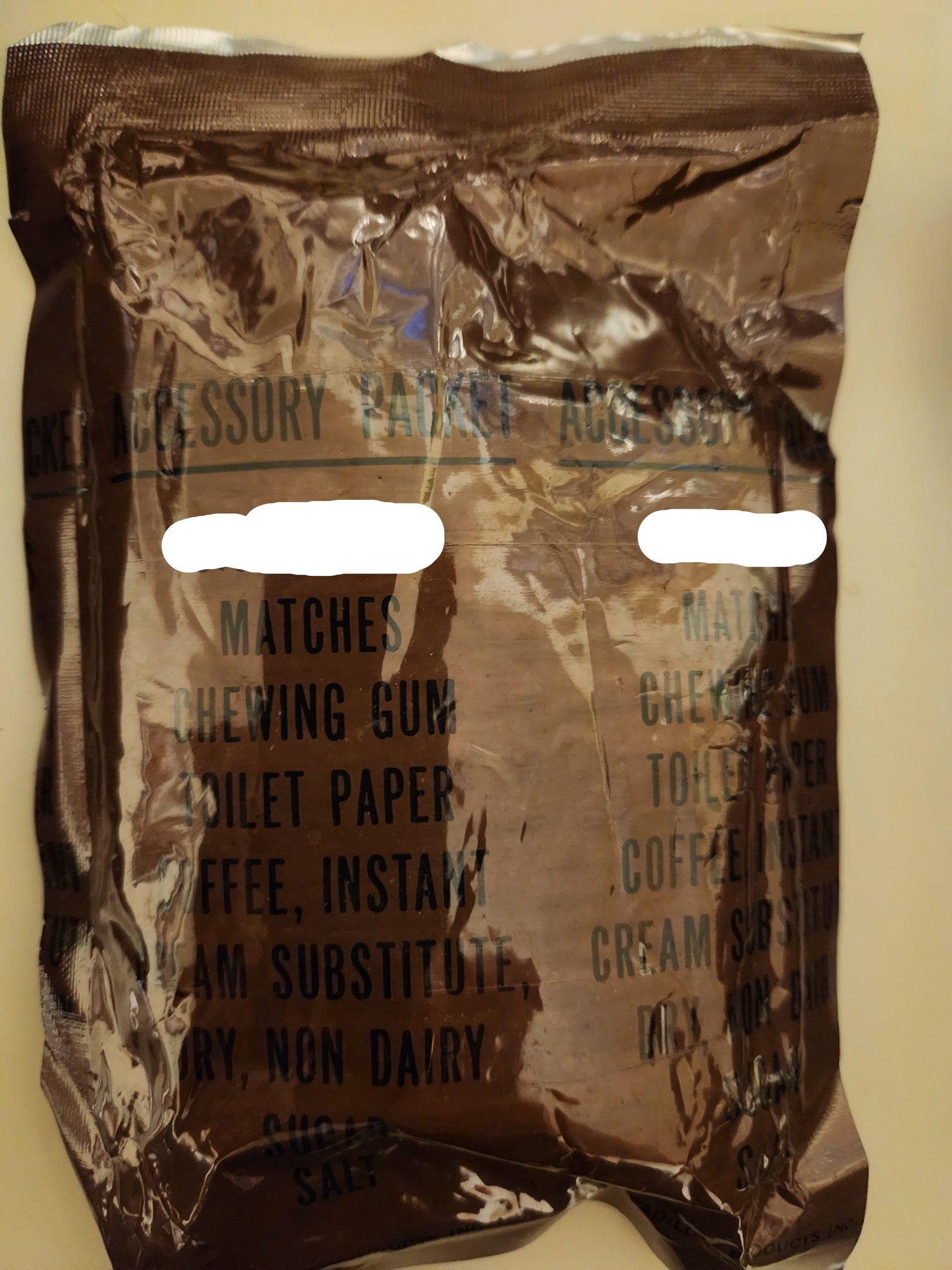 Vintage USA Meal Combat Individual (MCI) C ration Units and Accessory ...