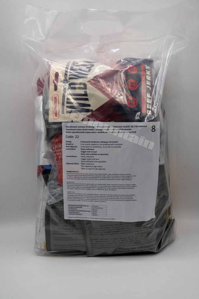 Dutch Armed Forces Operational Ration Arctic Climate 6400kcal | Foreign ...