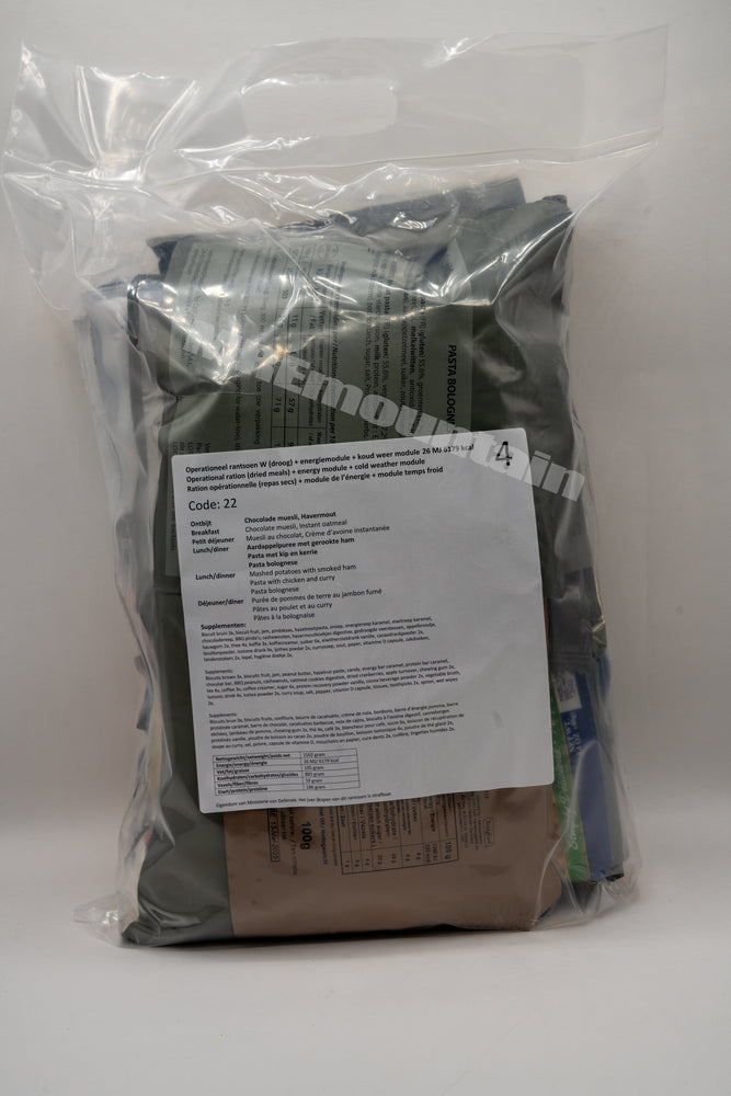 Dutch Armed Forces Operational Ration Arctic Climate 6400kcal